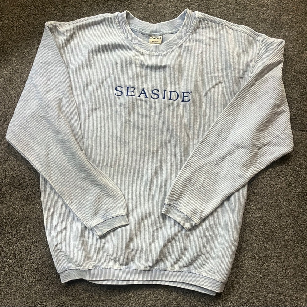Seaside Blue Crewneck Small